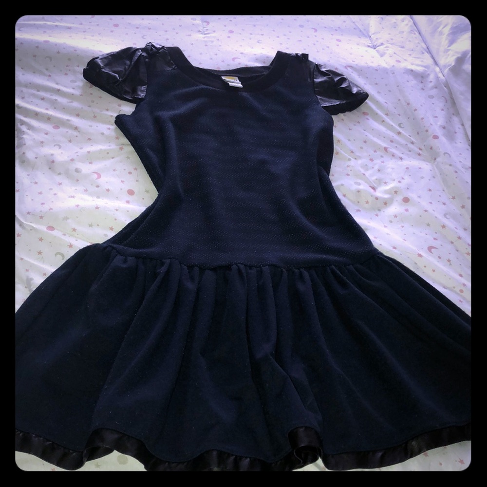 Blue black dress